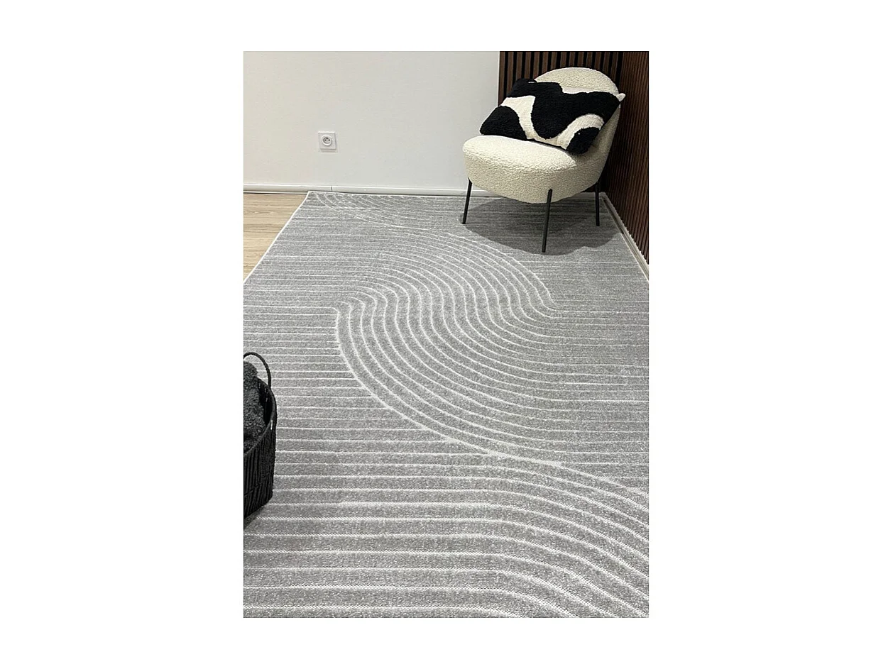 Tapis extérieur intérieur arc - ALANYA 33 Gris 80*300