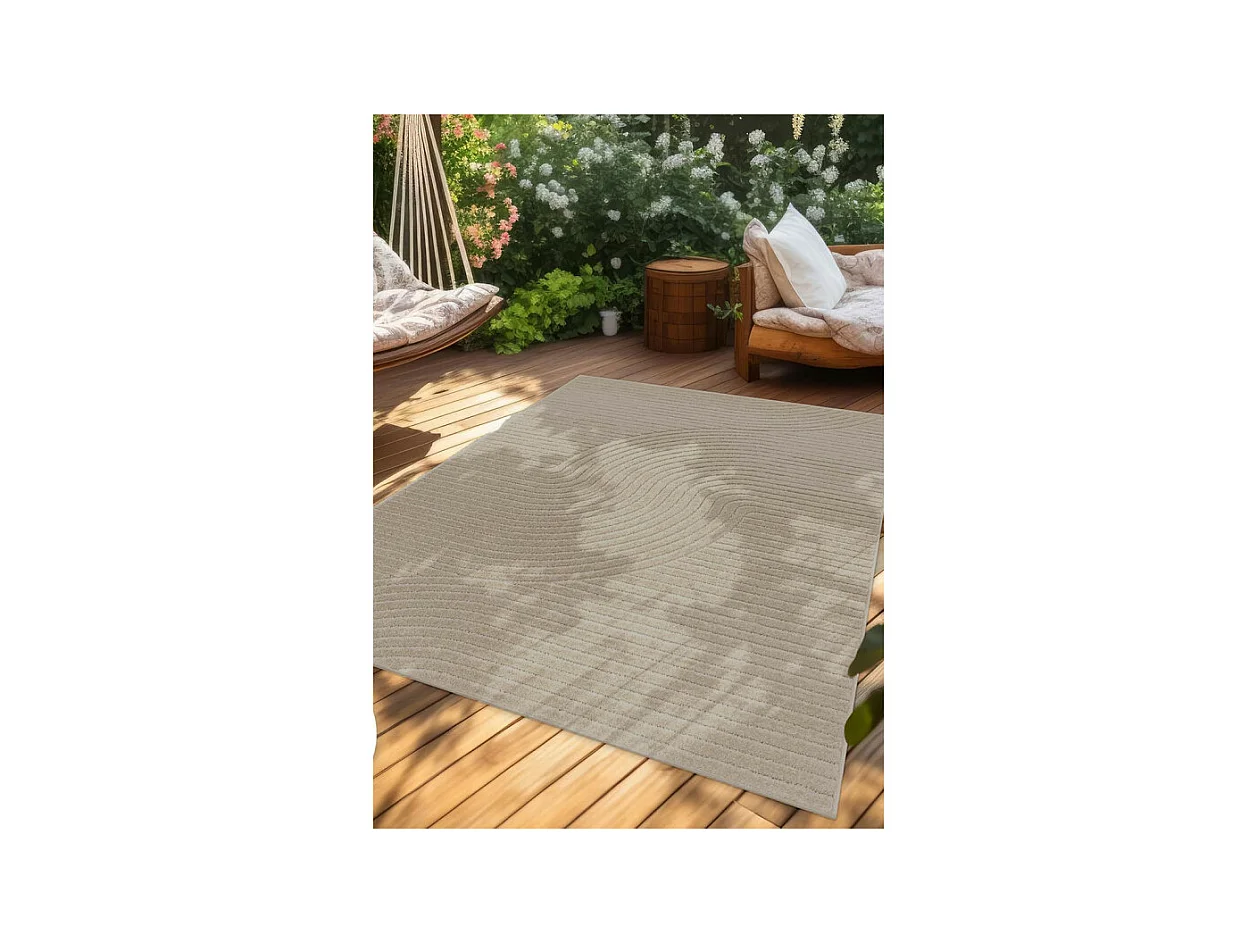 Tapis extérieur intérieur arc - ALANYA 33 Beige 200*290
