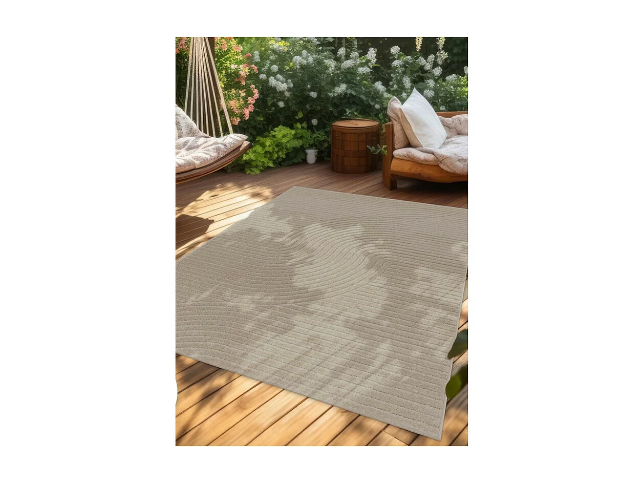 Tapis extérieur intérieur arc - ALANYA 33 Beige 200*290