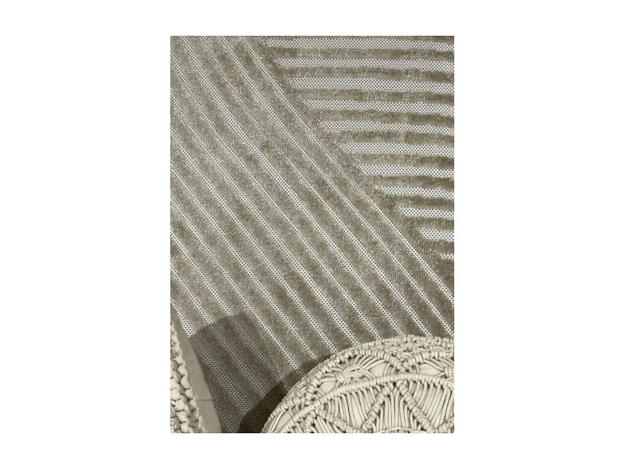 Tapis extérieur intérieur géométrique - ALANYA 41 Beige 160*230