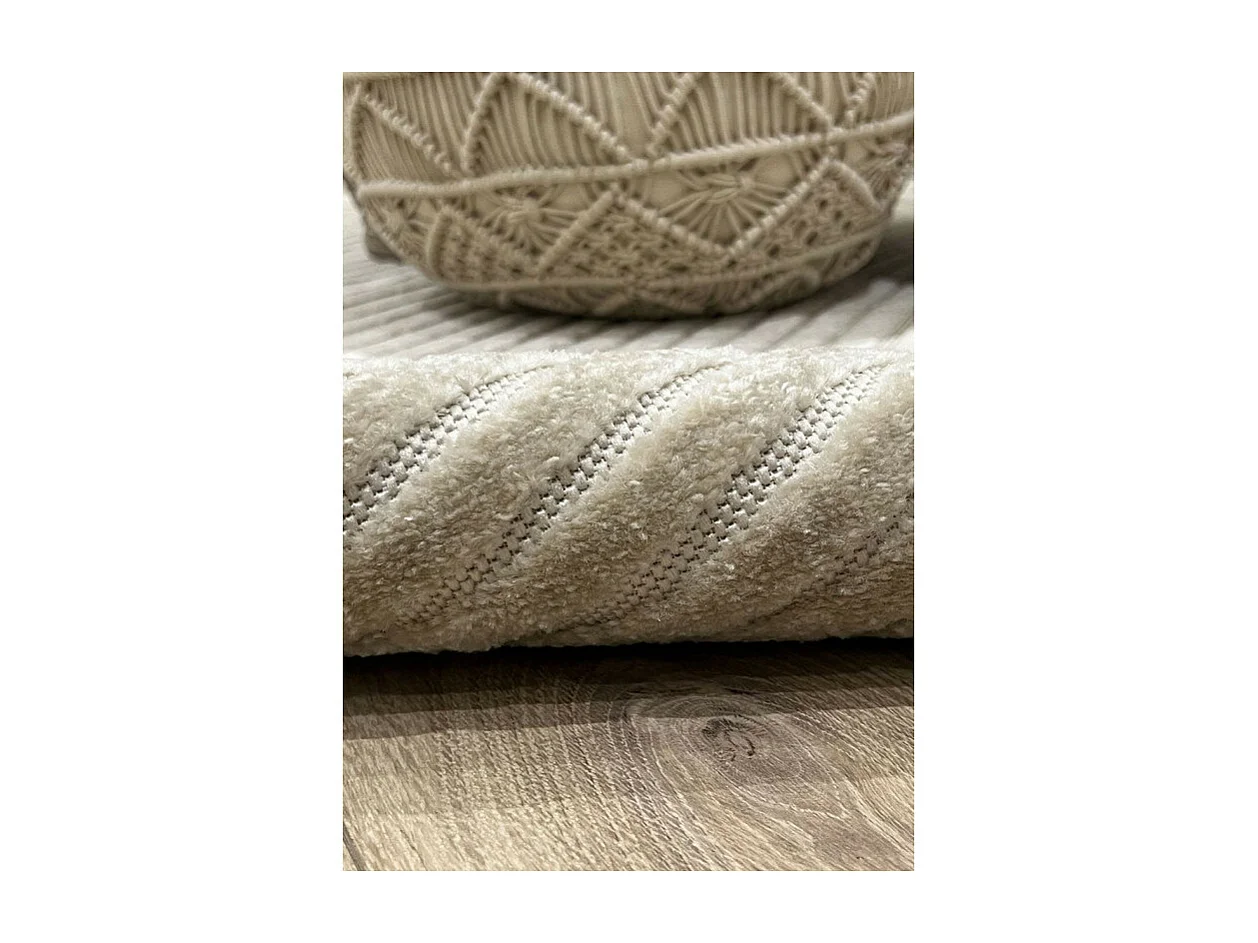 Tapis extérieur intérieur géométrique - ALANYA 41 Beige 160*230