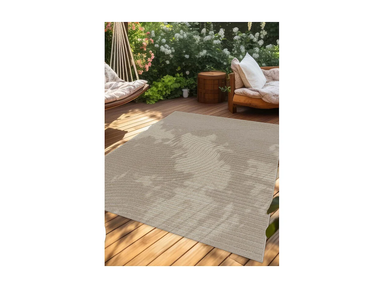 Tapis extérieur intérieur arc - ALANYA 33 Beige 160*230