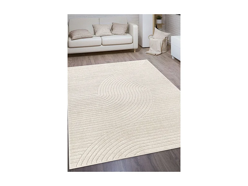 Tapis extérieur intérieur arc - ALANYA 33 Crème 160*230