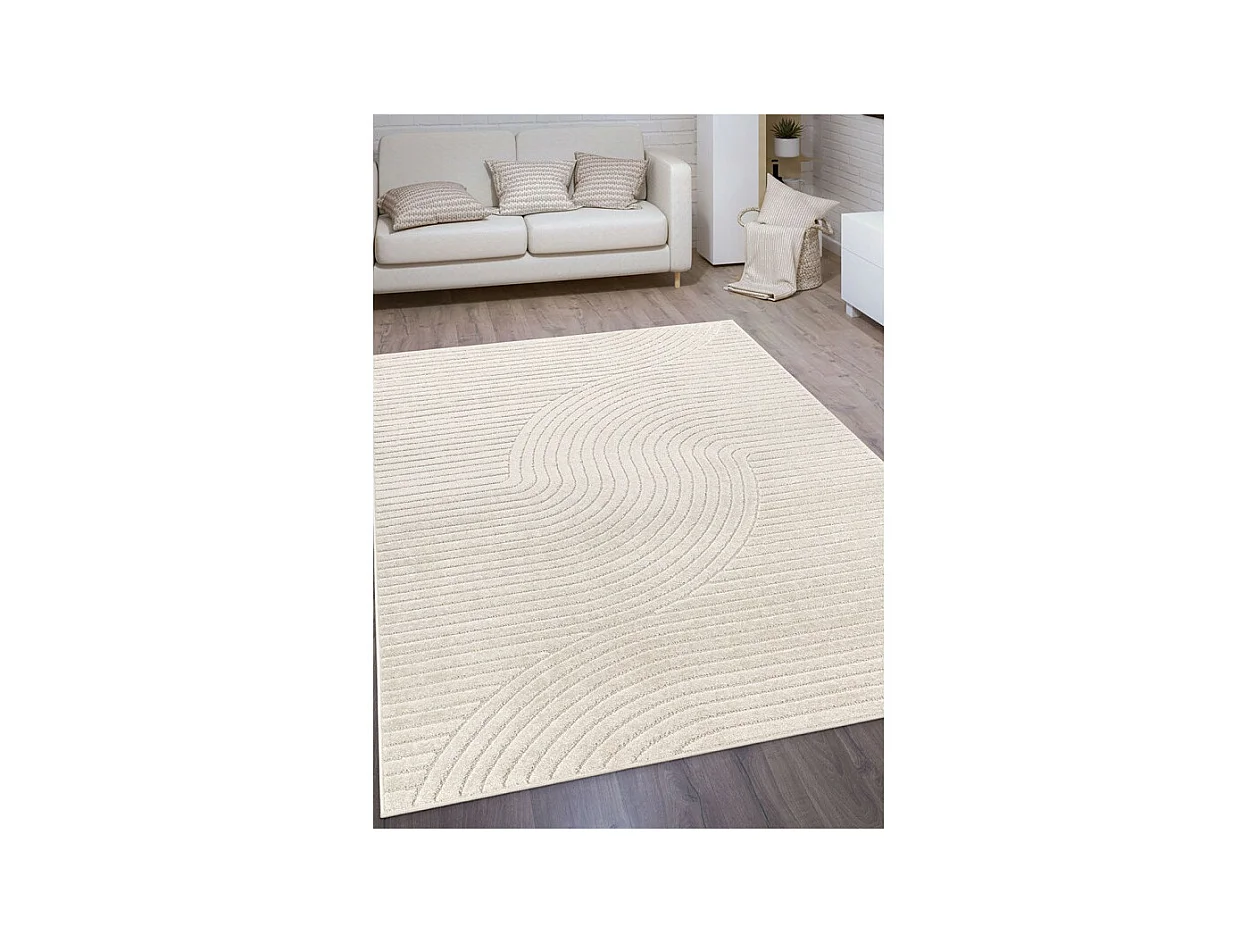 Tapis extérieur intérieur arc - ALANYA 33 Crème 160*230