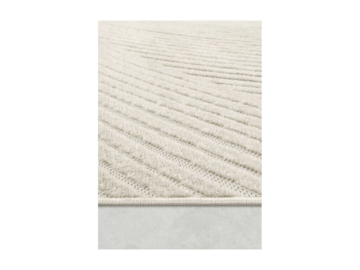 Tapis extérieur intérieur géométrique - ALANYA 41 Crème 160*230