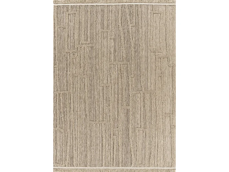 Tapis extérieur effet intérieur jute géométrique CASSIS 99 Beige 200*290