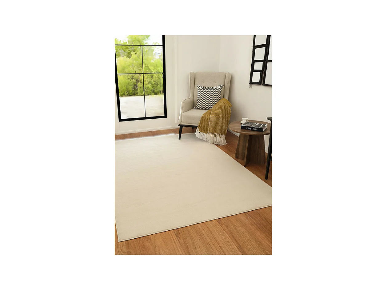 Tapis lavable uni - VEGAS Beige 200*290