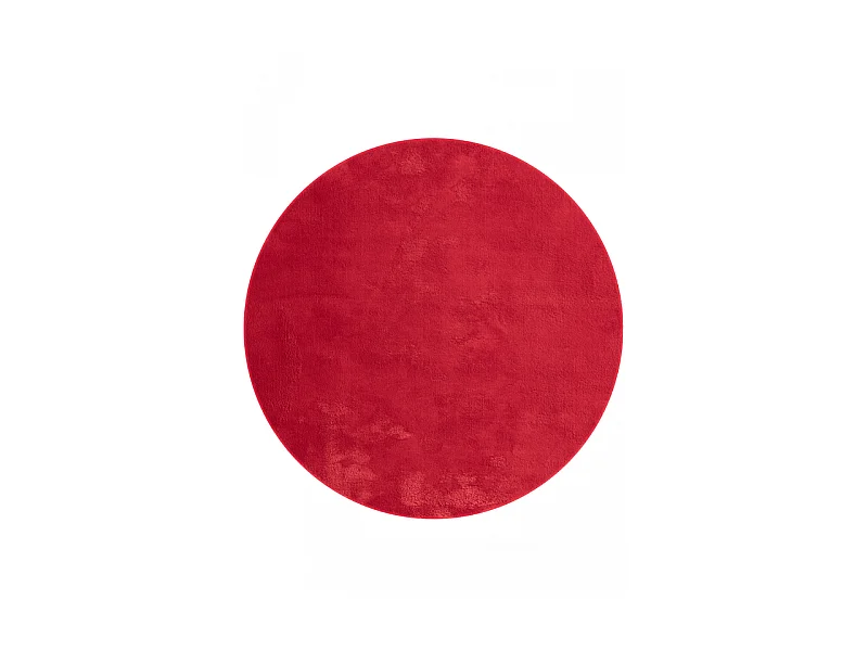 Tapis uni lavable doux - LOFT Rouge 120*120