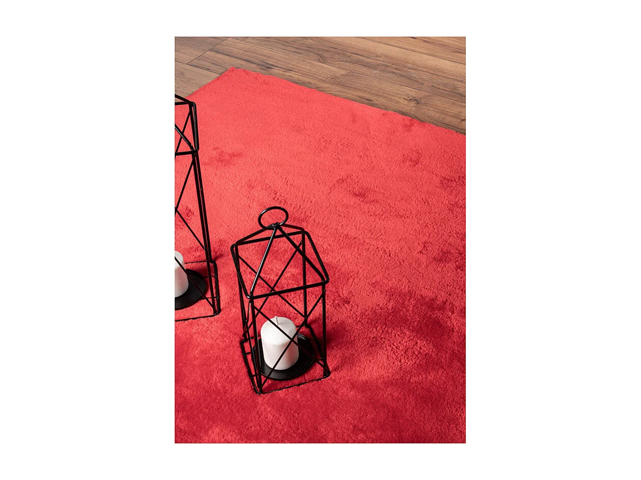 Tapis uni lavable doux - LOFT Rouge 200*290