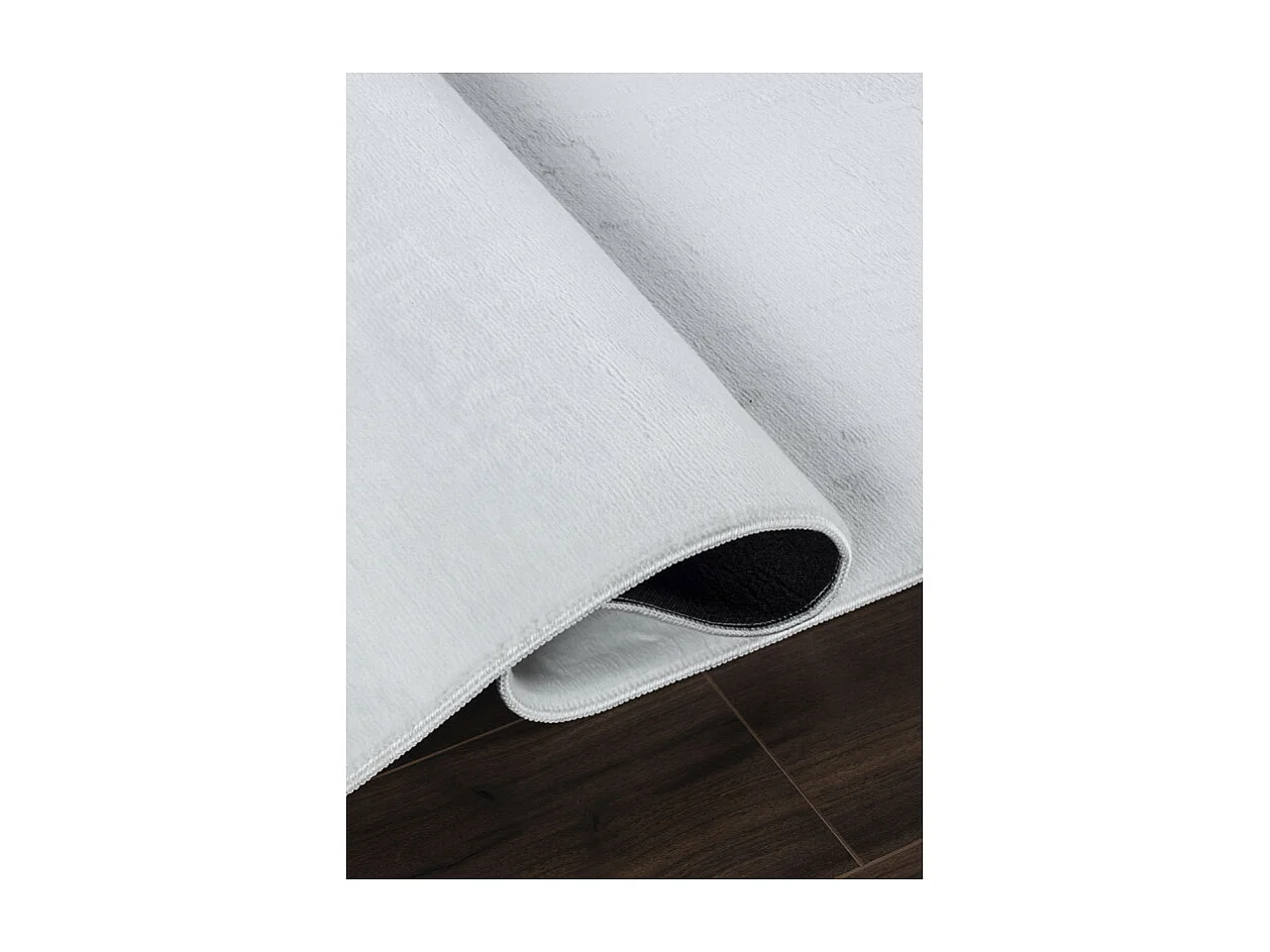 Tapis lavable uni - VEGAS Blanc 200*290