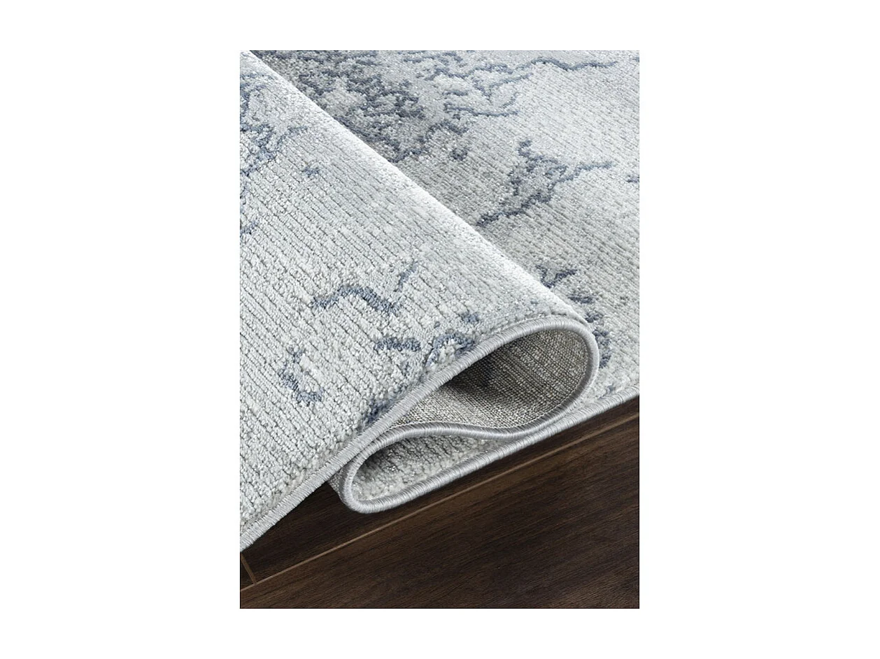 Tapis abstrait gris bleu - TUNIS 97 Gris 80*150