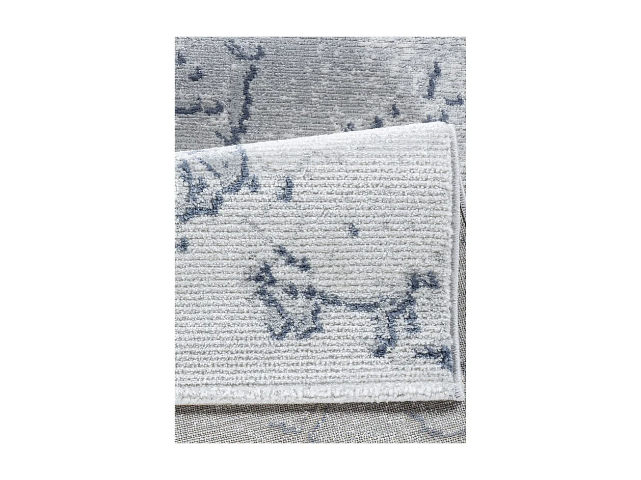 Tapis abstrait gris bleu - TUNIS 97 Gris 80*150