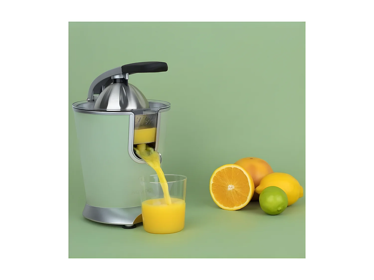 H.KoeNIG/AGR88 - Presse agrumes - Puissance : 160W - Silencieux - Systeme anti-gouttes - Corps en acier inoxydable - Sans BPA