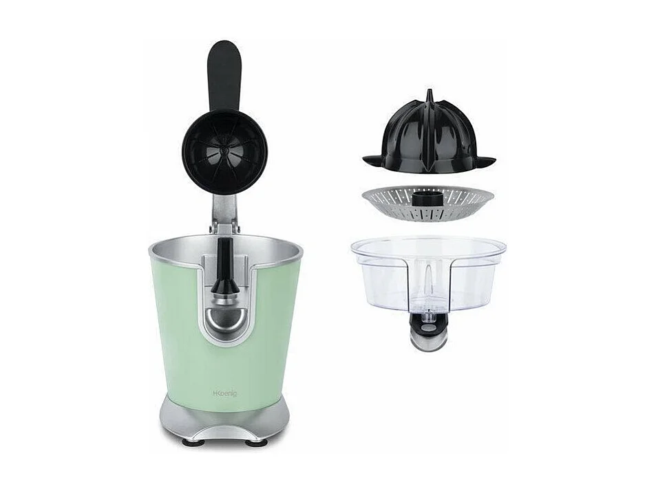 H.KoeNIG/AGR88 - Presse agrumes - Puissance : 160W - Silencieux - Systeme anti-gouttes - Corps en acier inoxydable - Sans BPA