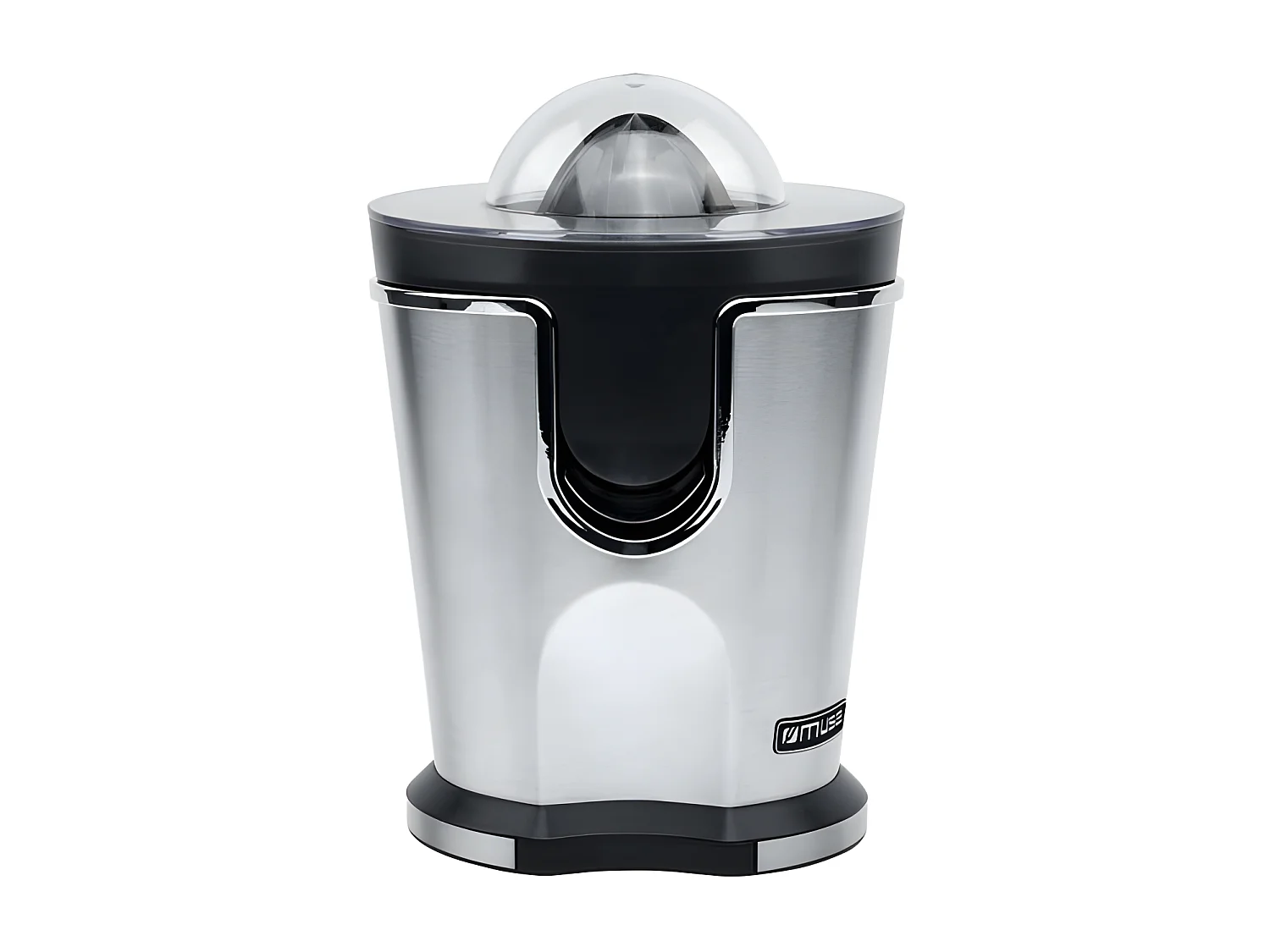 Roestvrijstalen citruspers met 2 kegels en transparante deksel - Collection of Inspiration