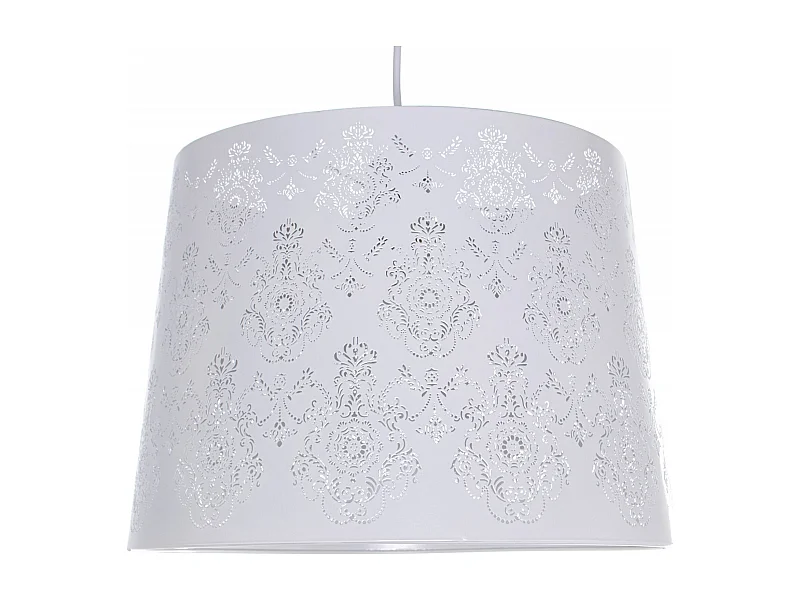 Suspension élégante métal blanc pour intérieur chic