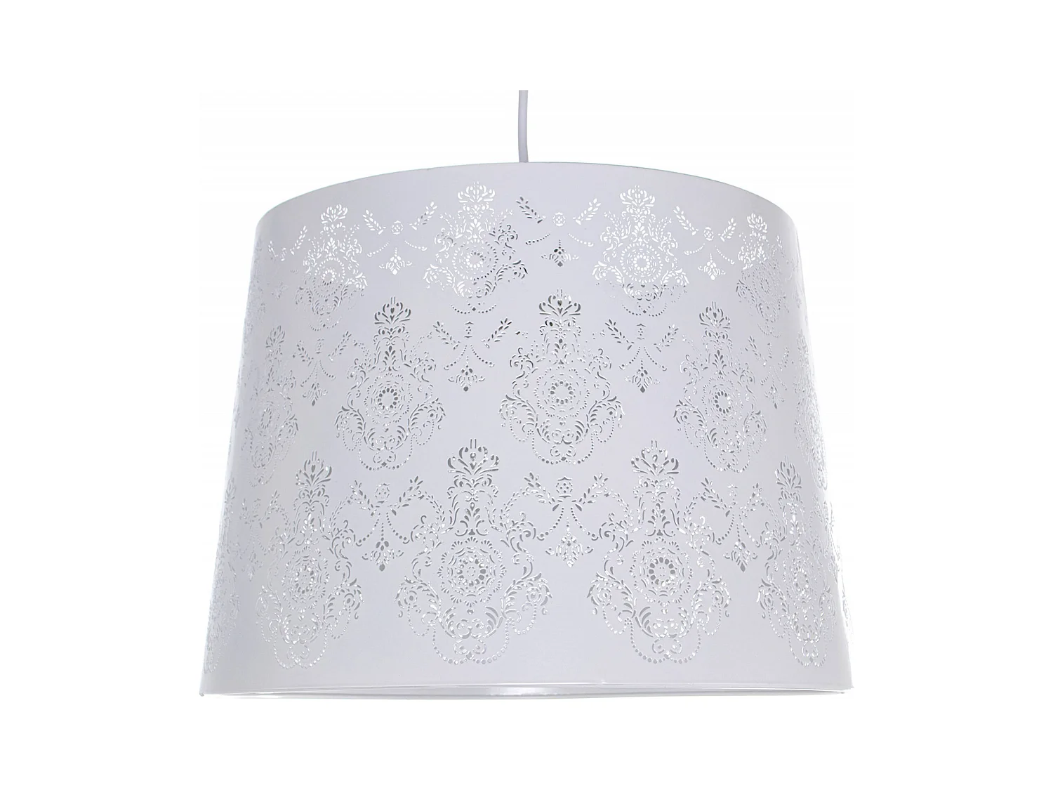 Suspension élégante métal blanc pour intérieur chic