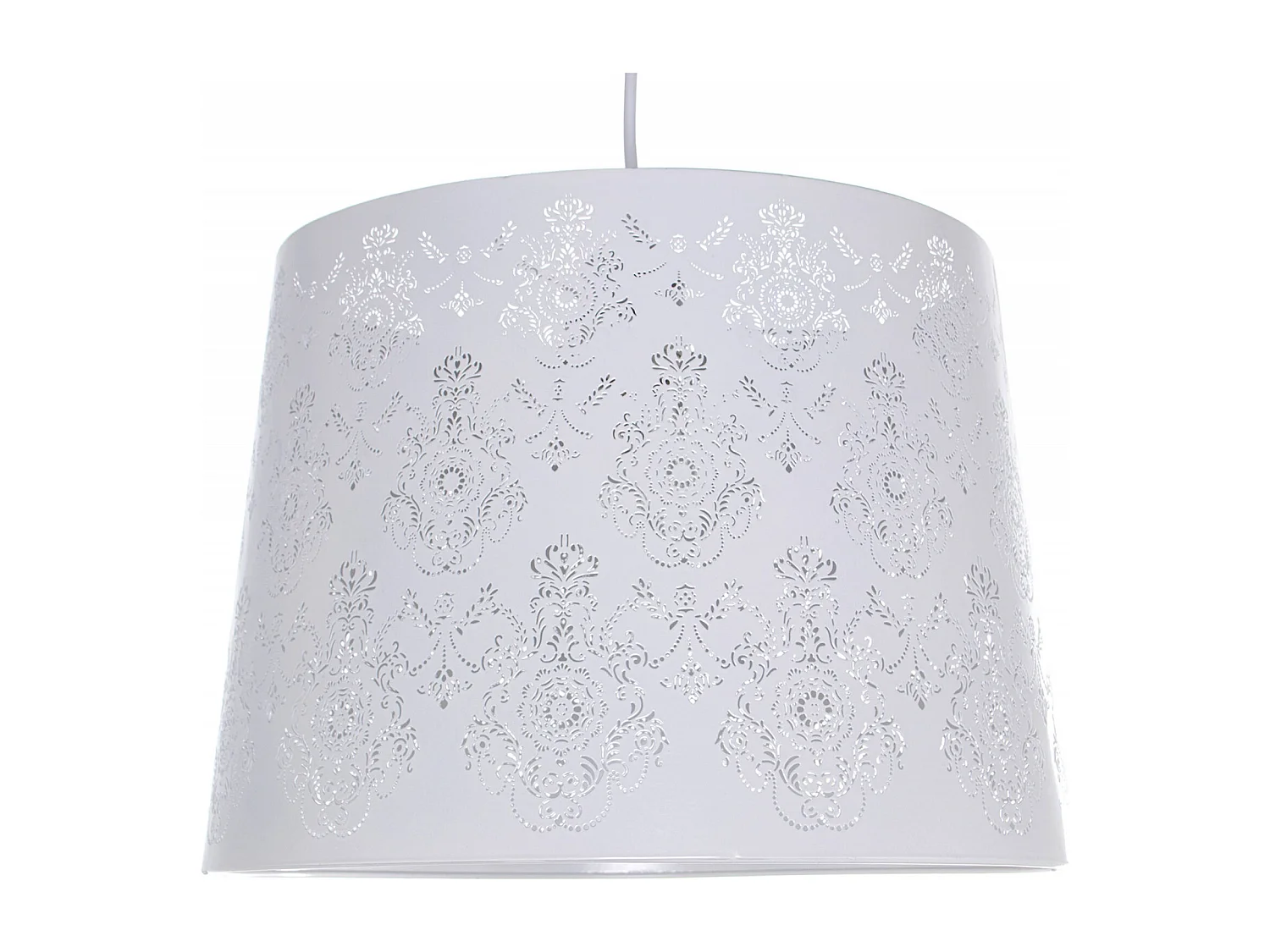 Suspension élégante métal blanc pour intérieur chic