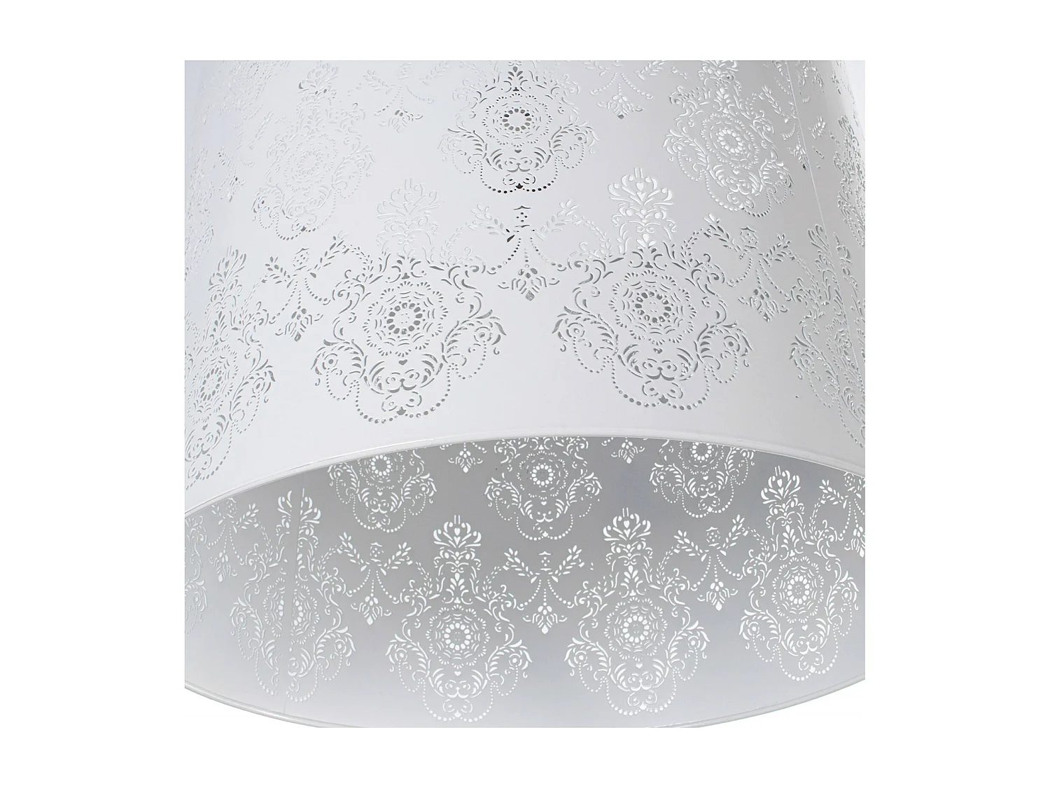 Suspension élégante métal blanc pour intérieur chic