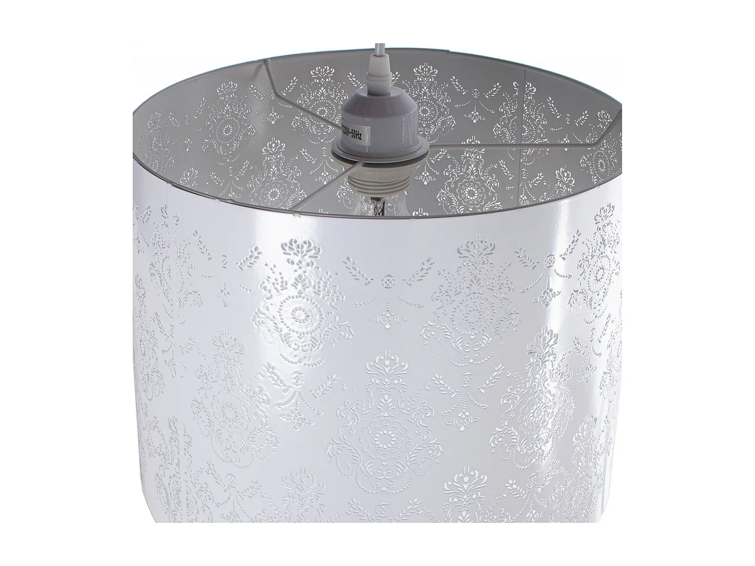 Suspension élégante métal blanc pour intérieur chic