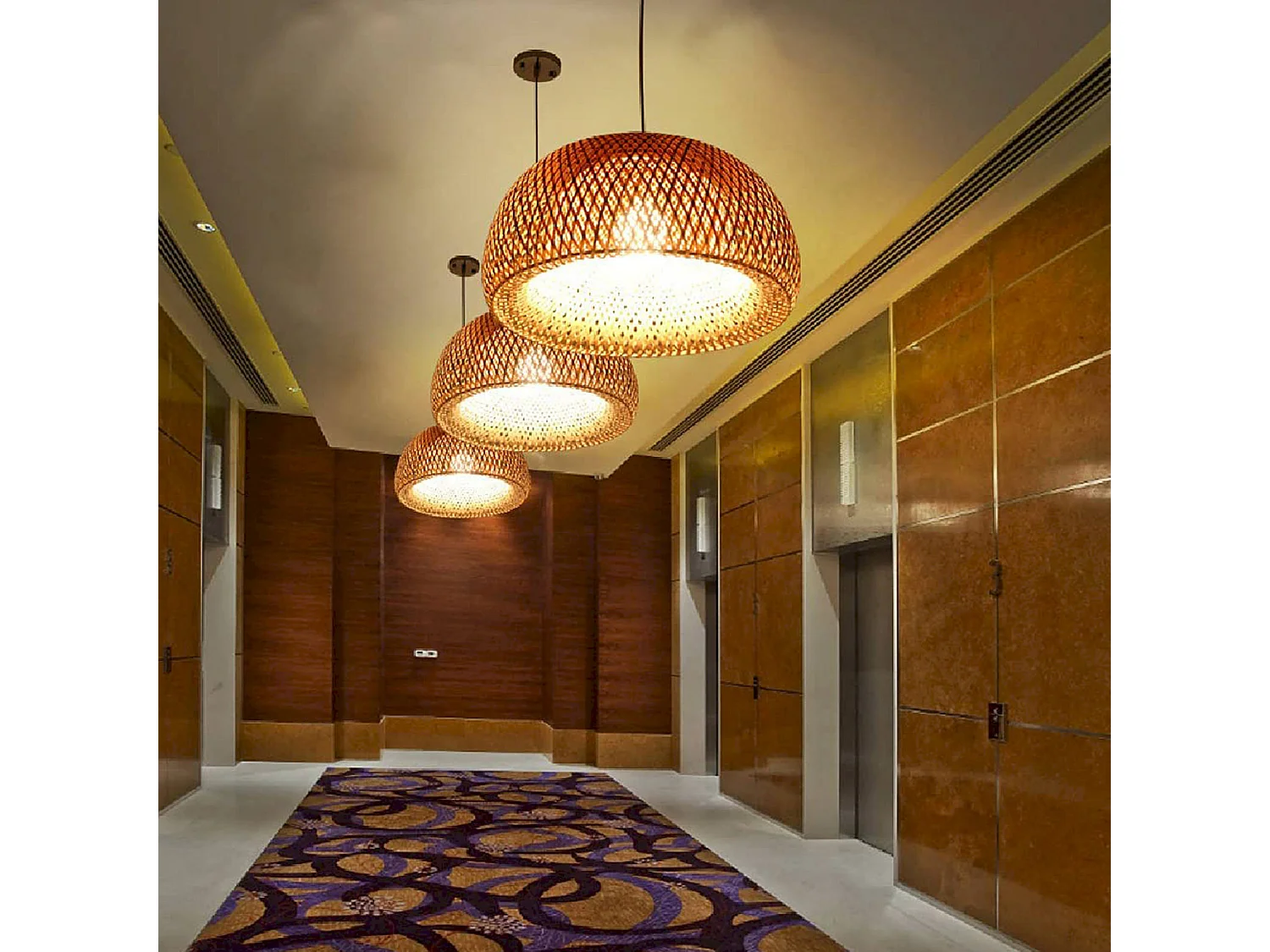 Suspension bambou tressé élégance naturelle et design