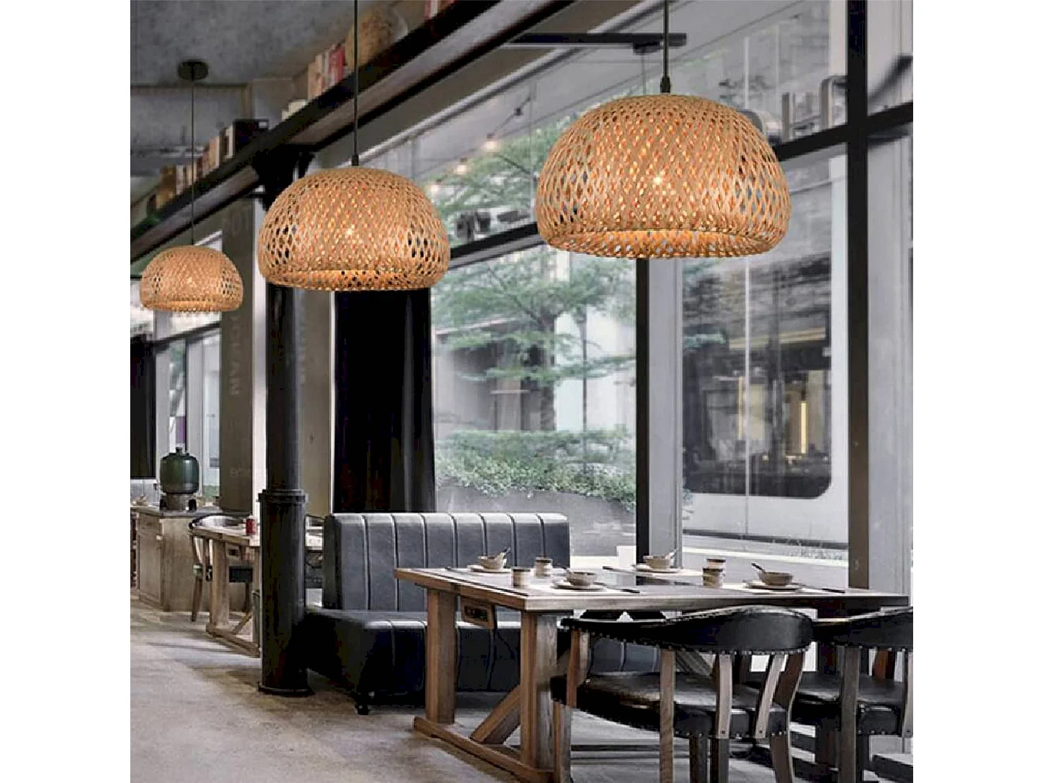 Suspension bambou tressé élégance naturelle et design