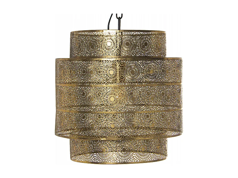 Suspension élégance dorée pour déco chic et lumineuse