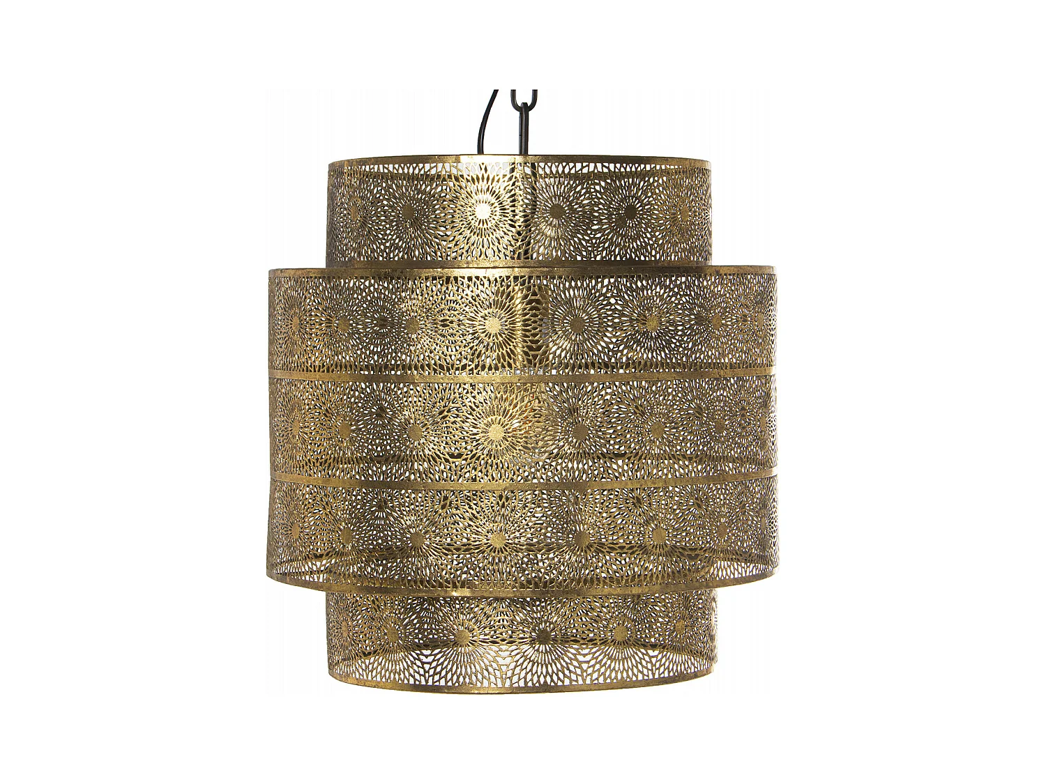 Suspension élégance dorée pour déco chic et lumineuse