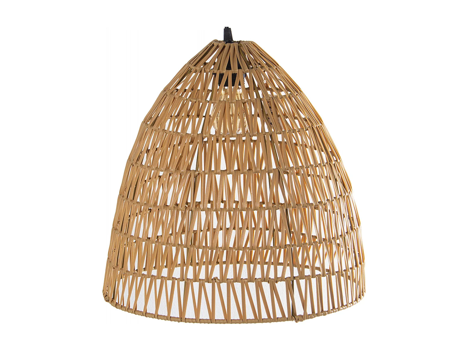 Suspension osier tressé pour ambiance cosy naturelle
