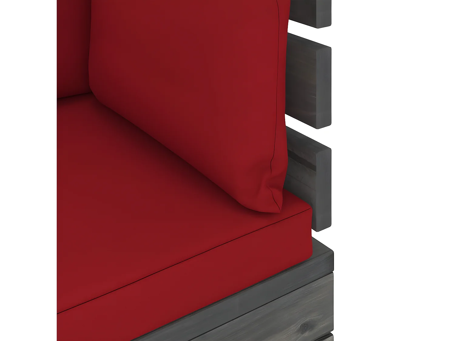 2-zits tuinpalletbank met kussens Dennenhout