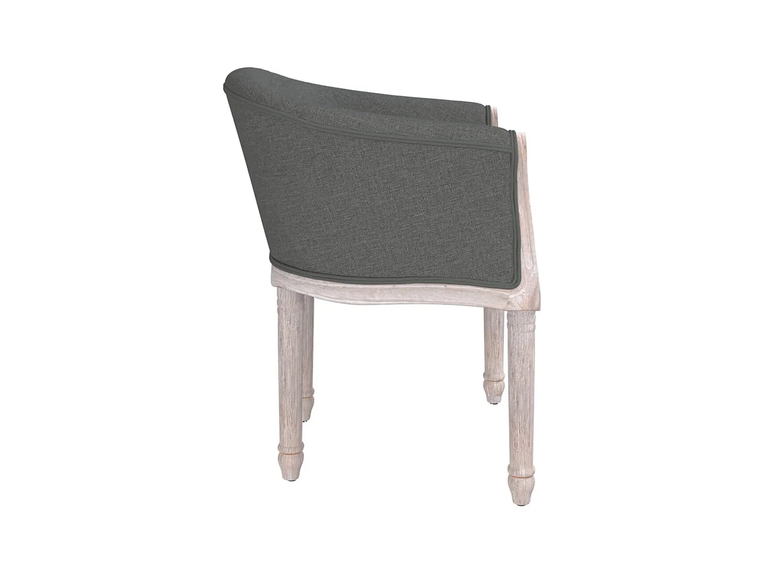 Chaise à manger Gris foncé Tissu