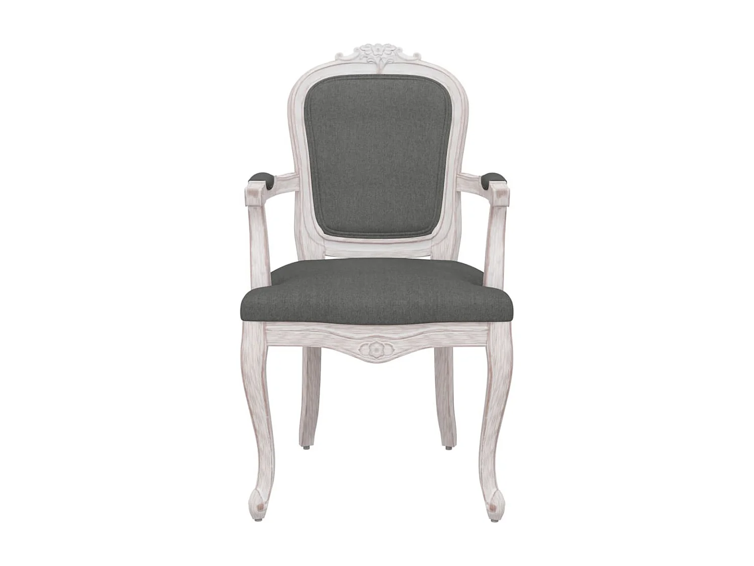 Sedie da pranzo 2 pezzi in tessuto grigio scuro 62x59,5x100,5 cm