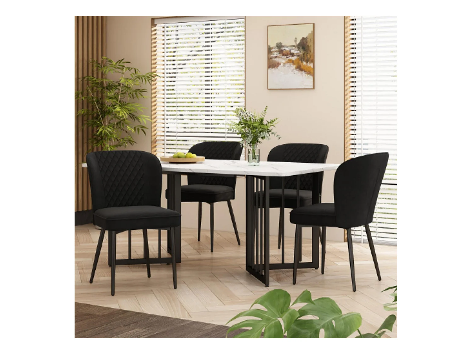 Ensemble de chaise et table - Élégance et confort modernes pour votre salle à manger