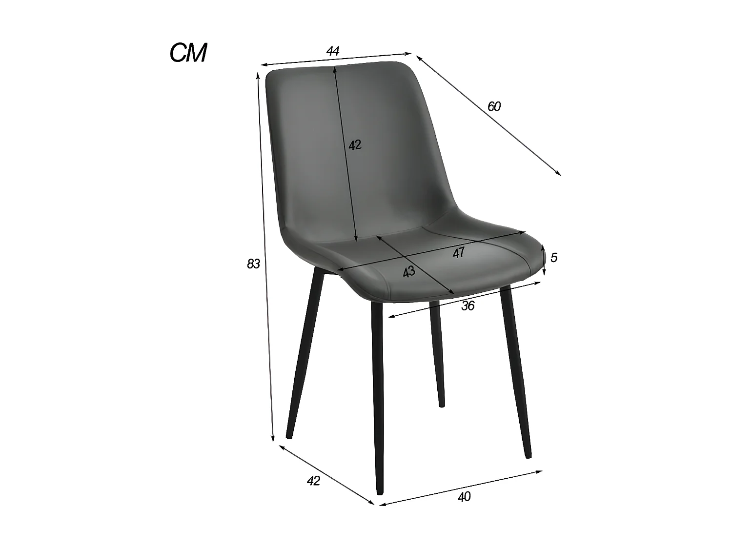 Tafel- en stoelenset, eettafel met 4 stoelen, 140×80cm