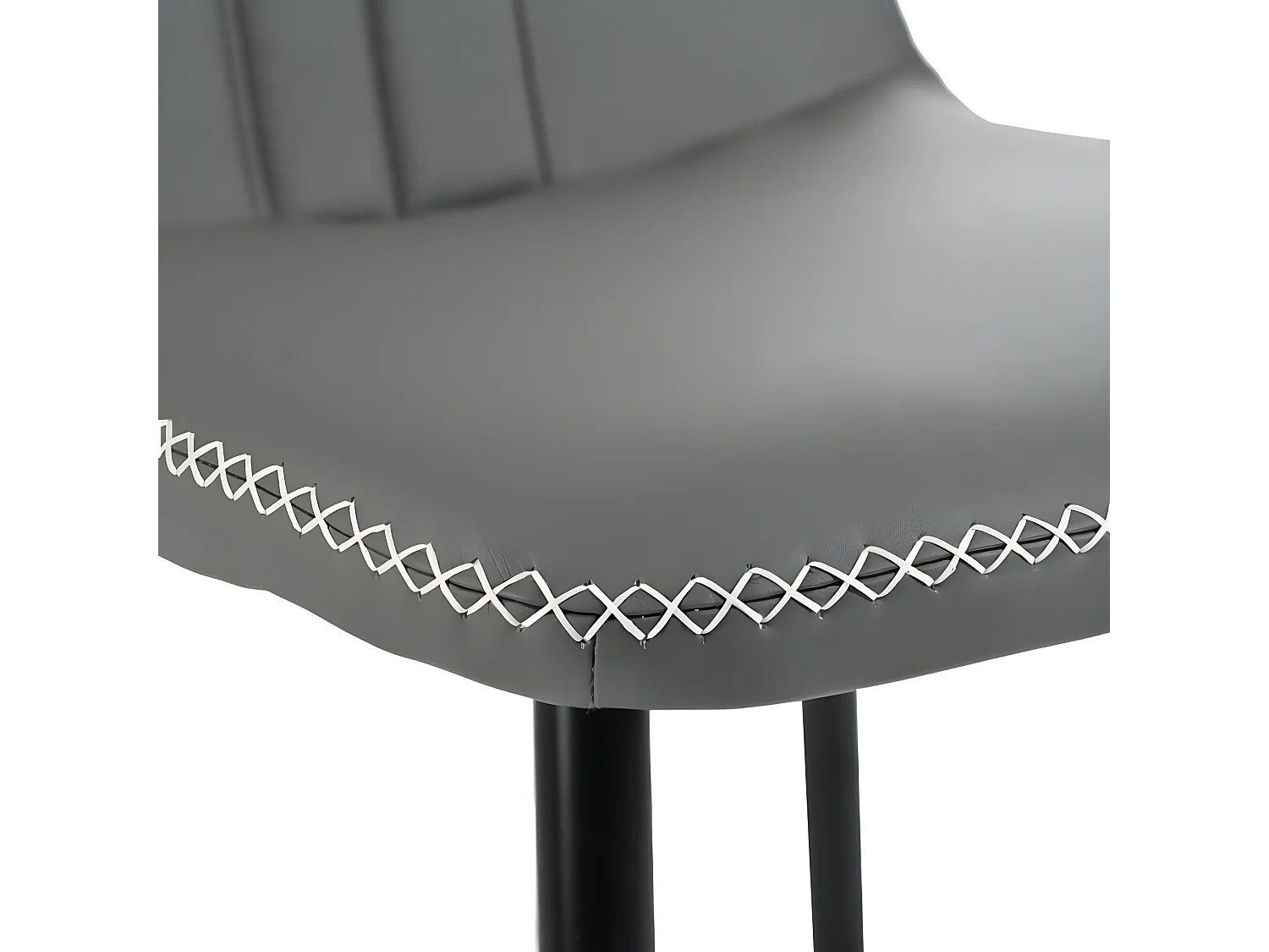 Set de table à manger avec 4 chaises, table de 140×80 cm avec pieds en métal noir