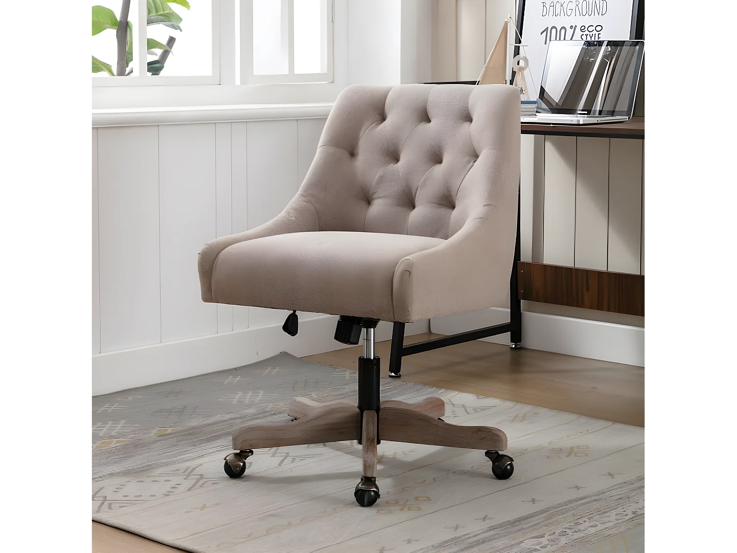 Chaise pivotante pour salon / chaise de bureau moderne et confortable