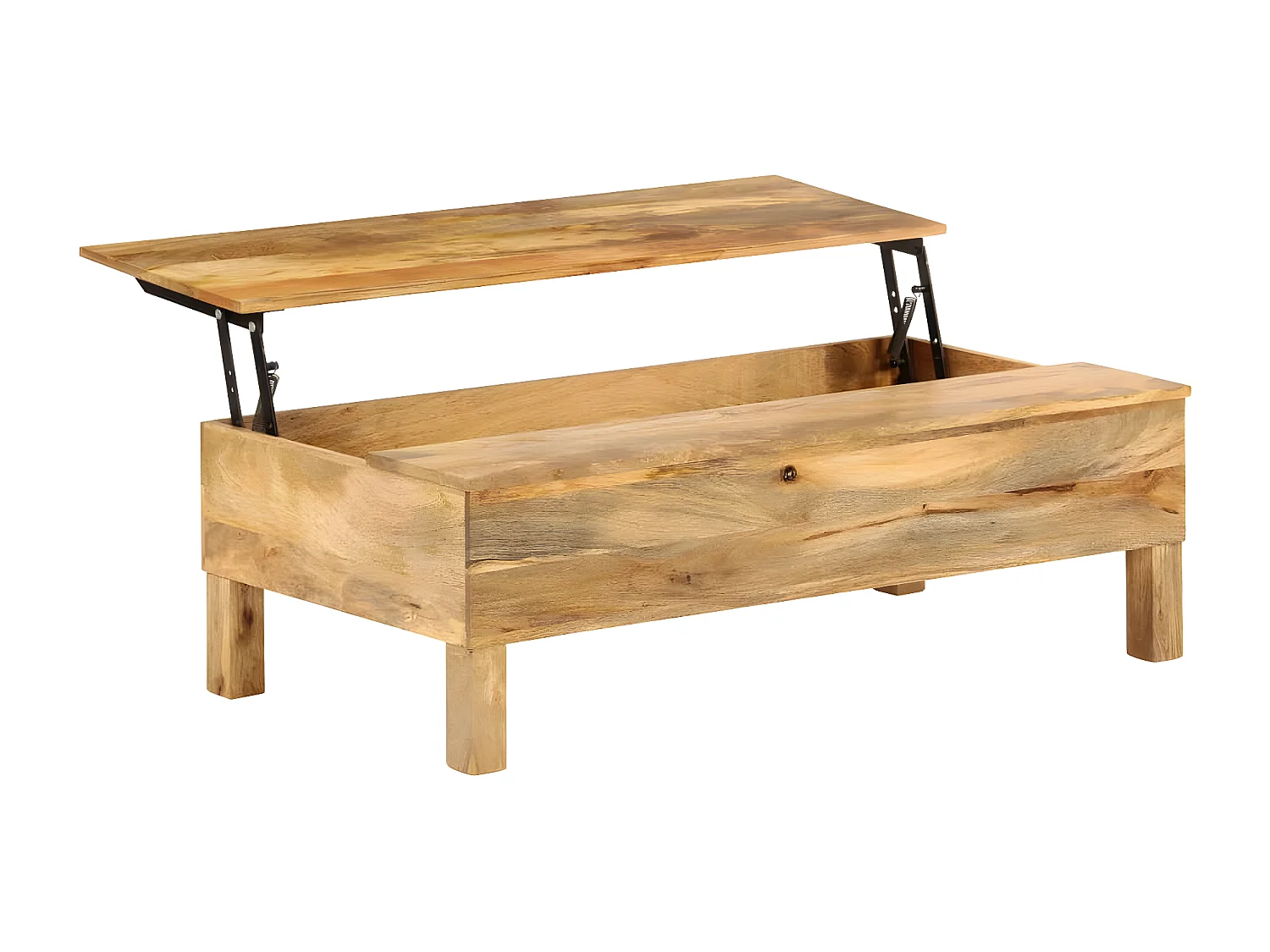 Tavolino basso Legno massello di mango 110 x 55 x 35 cm