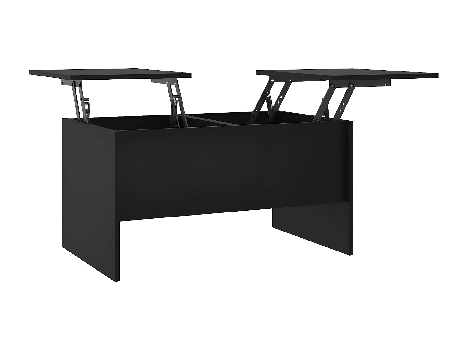 Table basse Noir 80x50x42,5 cm Bois d'ingénierie