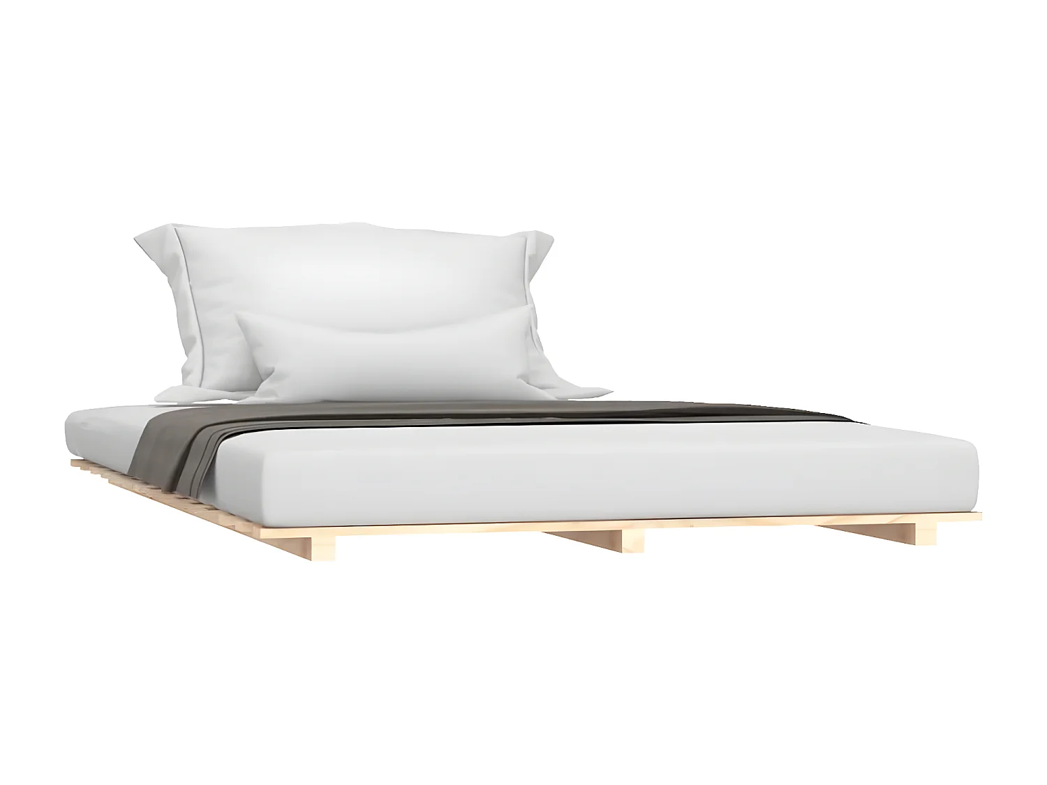 Cadre de lit 140x200 cm Bois de pin massif