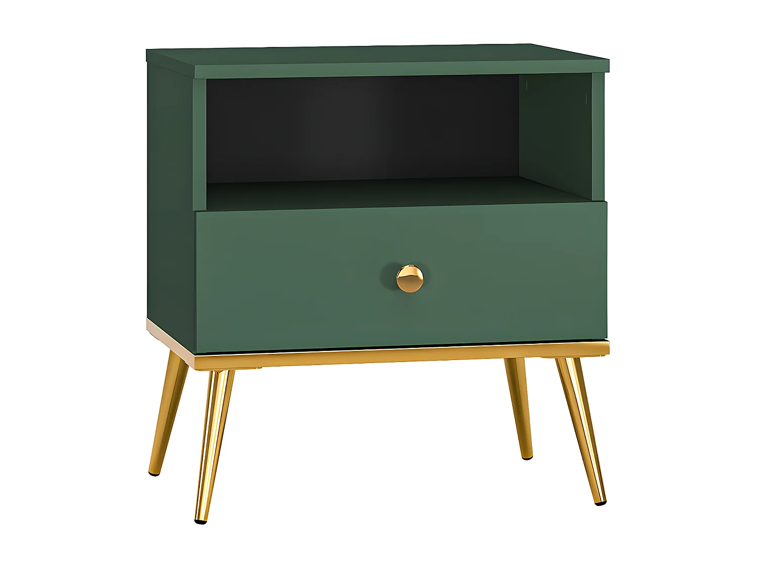 Comodino 1 cassetto Thalia verde 53cm