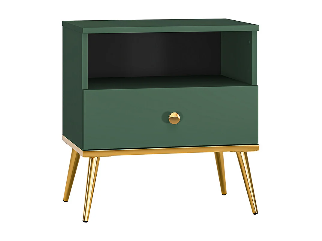 Thalia nachtkastje met 1 lade Groen