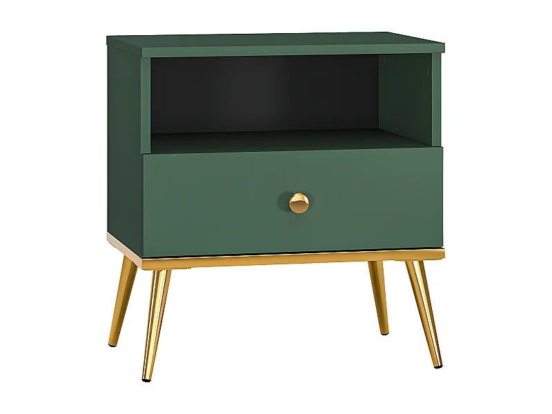 Chevet 1 tiroir Thalia Vert