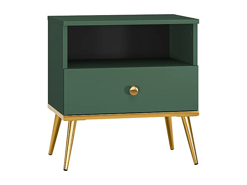 Thalia nachtkastje met 1 lade Groen