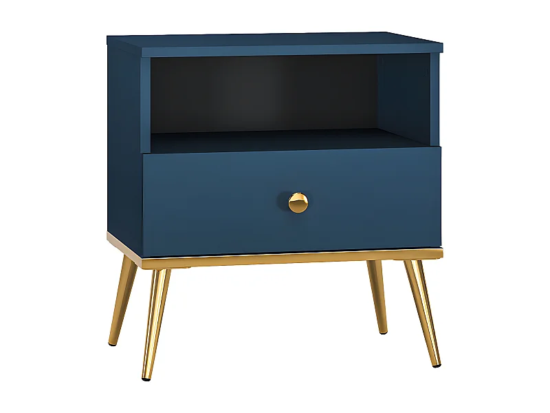 Thalia Blauw nachtkastje met 1 lade