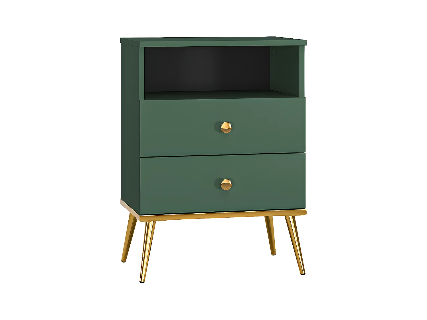 Chevet 2 tiroirs Thalia Vert