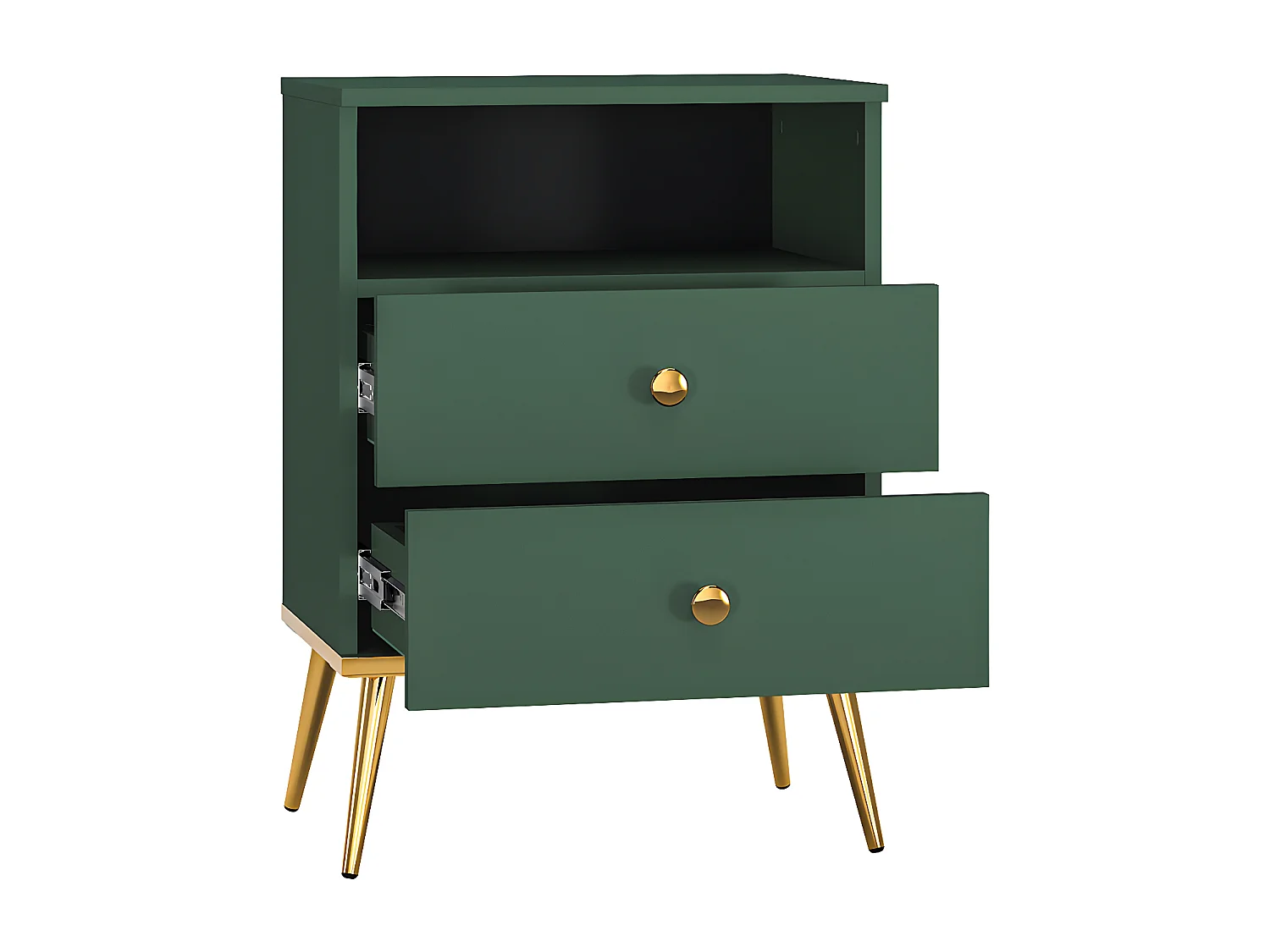 Chevet 2 tiroirs Thalia Vert