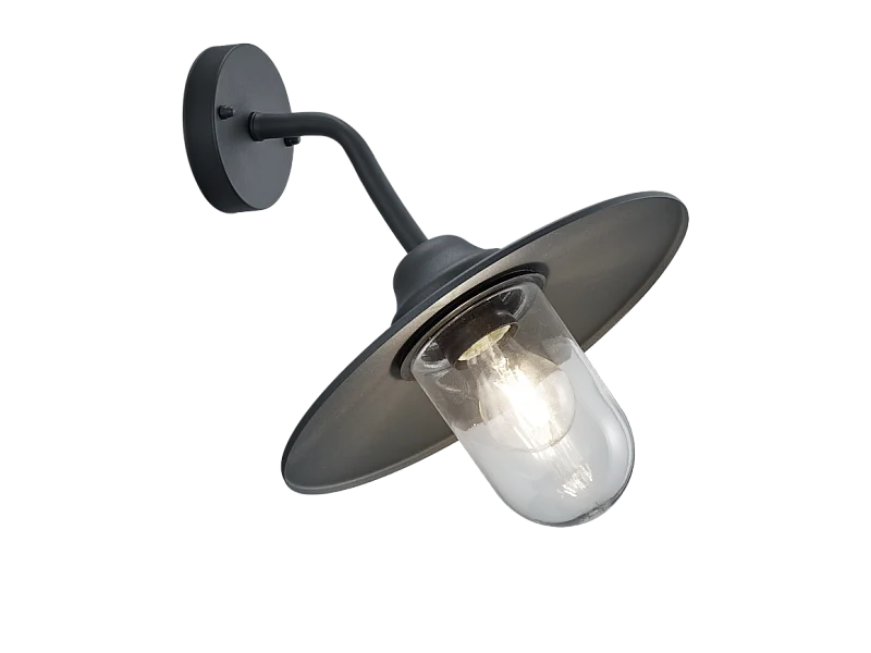 Applique murale extérieure culot E27 anthracite - Trio - Brenta