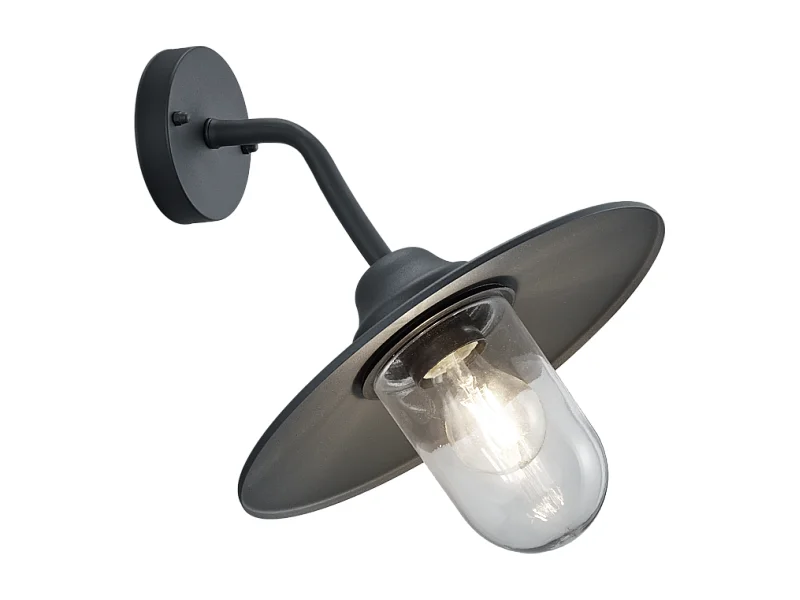 Applique da esterno, alluminio, antracite, 32x30x31,5 cm, Brenta