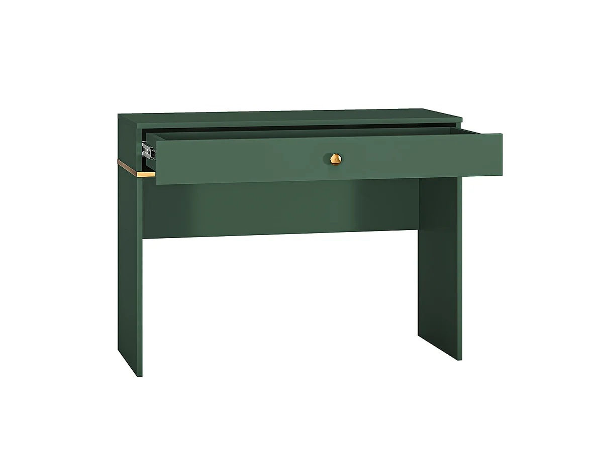 Console 1-drawer dressing table Thalia Green