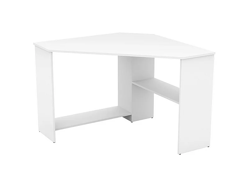 Eckschreibtisch KARO in Weiß, 80 x 73 x 80 cm